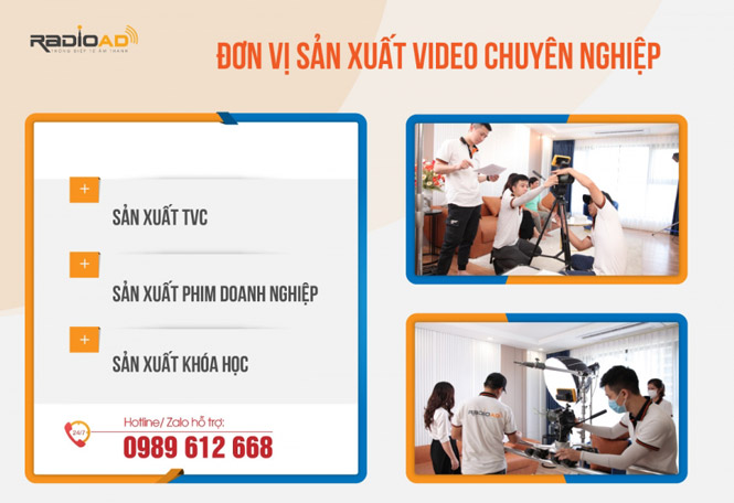 Radioad đơn vị sản xuất video chuyên nghiệp
