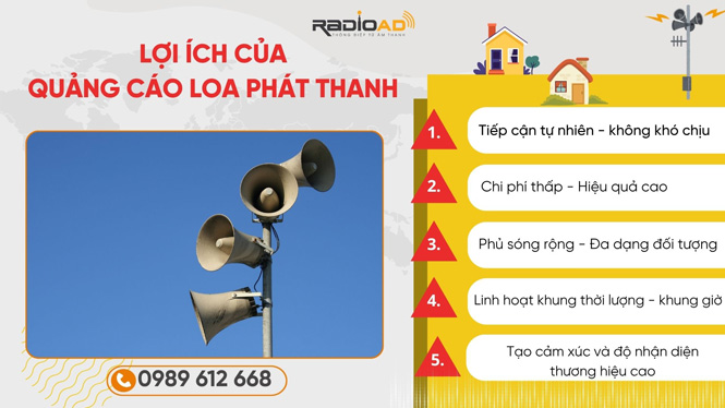 Lợi ích của quảng cáo loa phát thanh