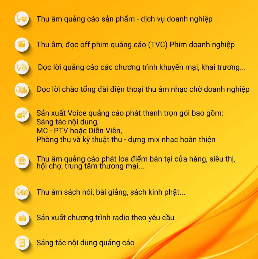 Thu âm quảng cáo | tổng hợp dịch vụ