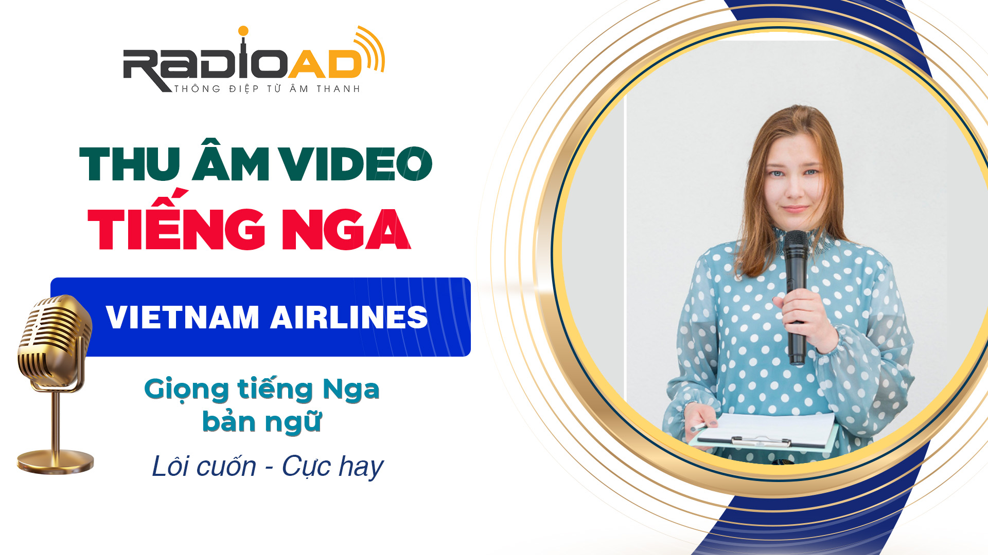 Thu âm tiếng Nga cho Vietnam Airlines 