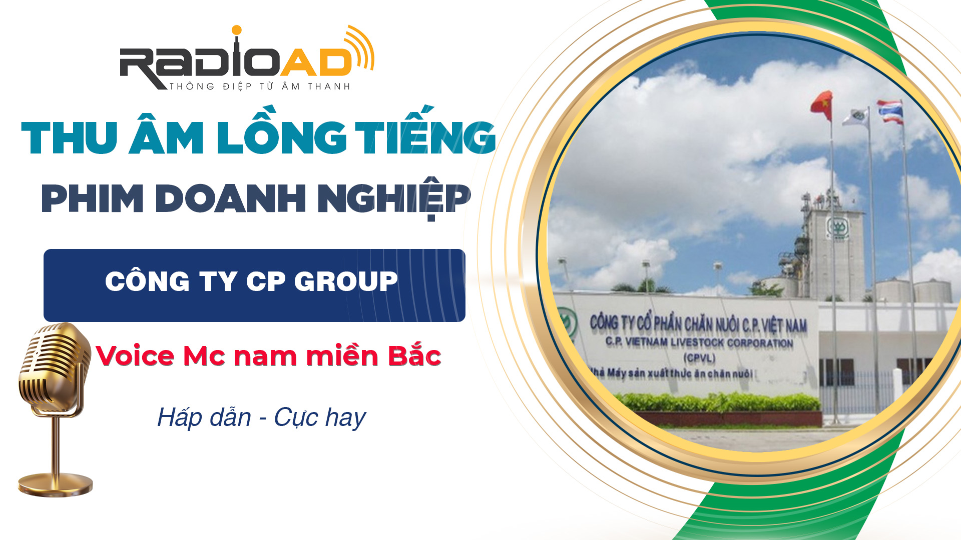 RadioAd đồng hành cùng tập đoàn đa quốc gia trong thu âm và lồng tiếng video