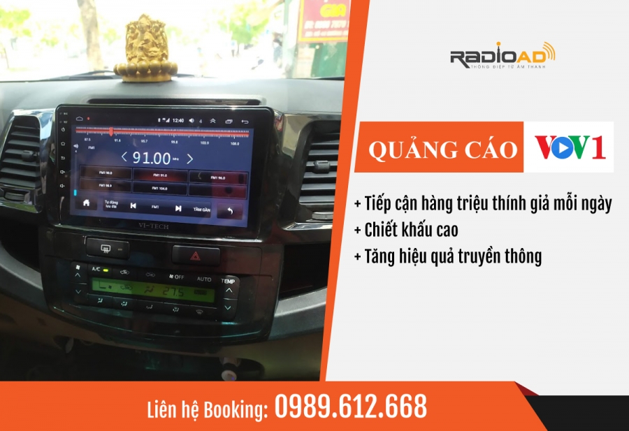 Booking Quảng Cáo Kênh VOV1 FM 100MHz